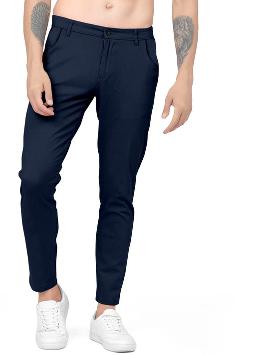 Men's Lycra Cotton Regular Fit Pant - GadgetPlus