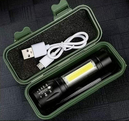 Mini USB Rechargeable Torch Light - GadgetPlus