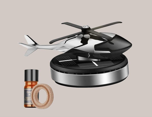 New Helicopter Solar Car Air Freshener Aromatherapy Car Interior Decoration Accessories for Car Dashboard - GadgetPlus