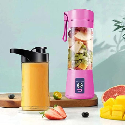 Revitalize Your Day: Portable Electric USB Juice Maker with 6 Blades - GadgetPlus