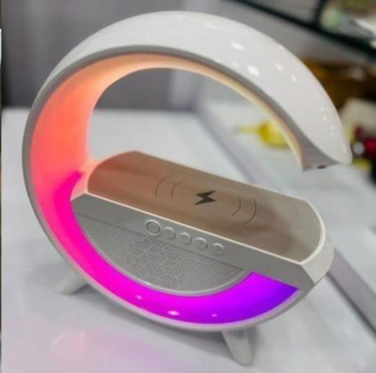 Wireless Charging Atmosphere Lamp with Bluetooth Speaker - GadgetPlus