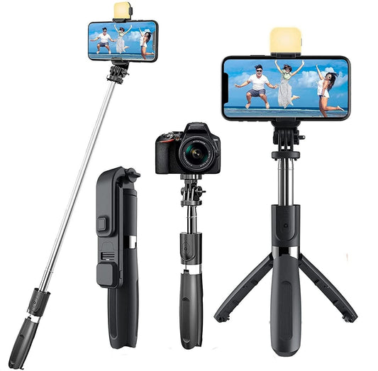 Ultimate 3-in-1 Selfie Stick and Tripod Combo with Bluetooth Remote - GadgetPlus Store
